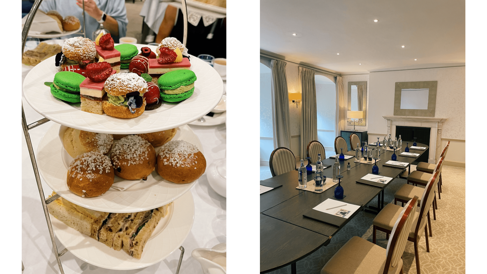 Afternoon tea and meeting space at Royal Crescent Hotel